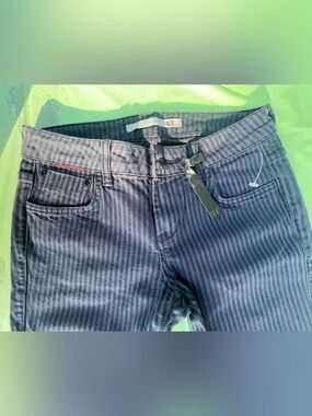 Y2K iT STRIPED JEANS LOW RISE,STRIPPED VINTAGE NEW WITHOUT THE TAGS SIZE 25